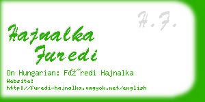 hajnalka furedi business card